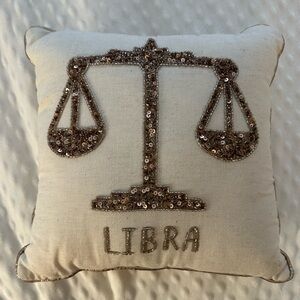 Libra Sequin Decorative Pillow